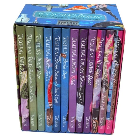 Tashens Paris London Berline New York 12 Book Boxset Softcover 4 Cities - Picture 1 of 16